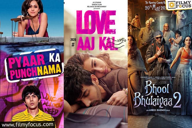 बॉलीवुड अभिनेता कार्तिक आर्यन की 10 हिन्दी फिल्में ।